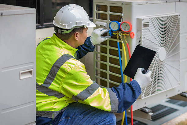 Professional Ductwork Repair technician working in Clark, NJ